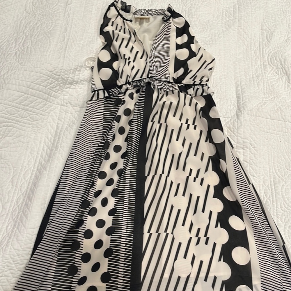 Anthropologie Maeve black and white dress